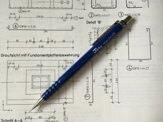 Vintage Mechanical Pencil Rotring Tikky Special Blue - Nos