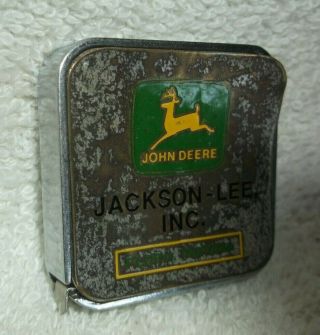 Vintage John Deere Collectible Bullet Pencil & Tape Measure (tm = FLORA INDIANA) 2