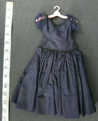 Vintage Madame Alexander 20 " Cissy Doll Dress - Navy Blue Ballroom Gown,  Tagged