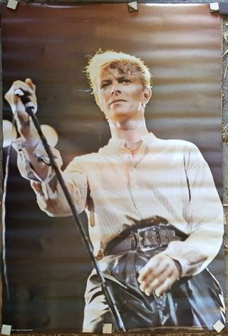 David Bowie Live Poster 1980 Vintage 80 