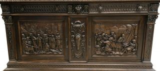 LARGE ITALIAN RENAISSANCE REVIVAL CARVED SIDEBOARD,  19th century (1800s) 3