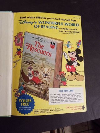 Vintage 1977 Walt Disney Productions The Rescuers Hardback Book Book Club 3