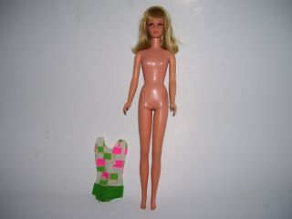 Vintage Mattel 1965 Francie Barbie Doll W/ Bathing Suit
