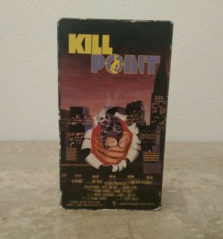 Killpoint (1984) Vhs Tape Rare Vintage Vestron Video Kill Point Oop Not Big Box