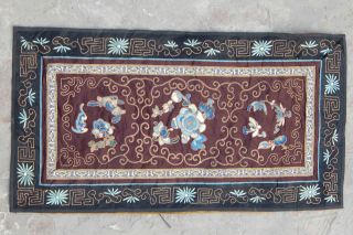 Antique Chinese Hand Embroidery Scenery,  Panel,  Wall Hanging On Silk 62x33cm (x99)