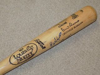 Eric Davis H&b Game Signed Bat 1990 Cincinnati Reds