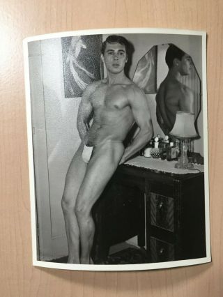 Male Nude,  At Home Physique Photograph,  Western Photography Guild,  4x5