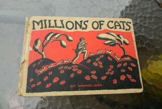 Vintage Millions Of Cats Wanda Gag 1st Ed 1928 1944 Illustrated Children 