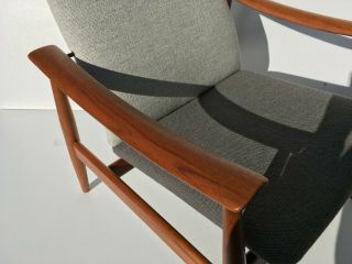 Authentic Finn Juhl FD138 Teak Mid Century Danish Modern Lounge Chair 3