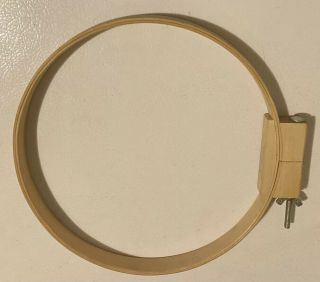 Large 10 " Vintage Wood Embroidery Hoop Sewing Quilting Adjustable Made In U.  S.  A.