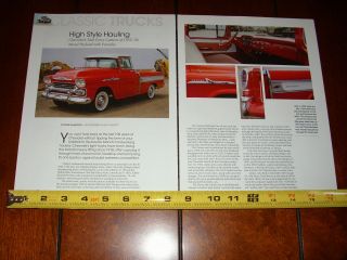 1955 1956 1957 1958 Chevrolet Cameo - 2011 Article