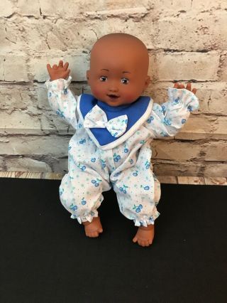Vtg Cititoy Baby Doll 10” Rubber Vinyl With Cloth Body