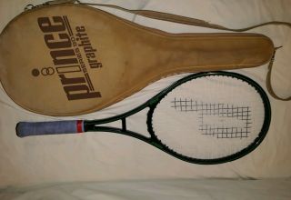 Vintage Prince Graphite Series 90 Tennis Racket Racquet 4 - 1/4 2 W/ Cover