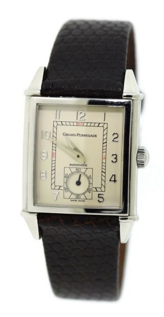 Girard Perragaux Vintage Stainless Steel Watch 2593