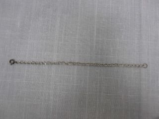 Vintage Sterling Silver Chain Link Bracelet 7 1/4 "