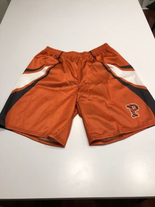 Game Worn Princeton Tigers Warrior Lacrosse Lax Shorts Size Xl