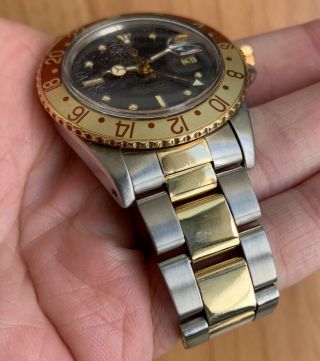 1970 ' s Vintage Rolex GMT - Master ref.  1675 18k Two Tone Color Change Dial w/Papers 2