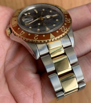 1970 ' s Vintage Rolex GMT - Master ref.  1675 18k Two Tone Color Change Dial w/Papers 3