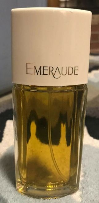Vintage Coty Emeraude Perfume 2.  5 Oz Full