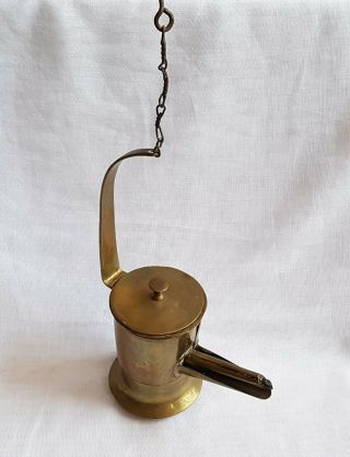 Antique Ships Brass Hanging Whale Oil Lamp Hand Made Nautical Maritime Lantern 2