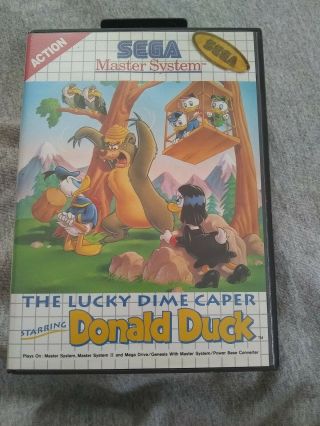 The Lucky Dime Caper - Sega Master System - Complete Vintage Video Game