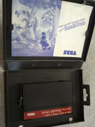 The Lucky Dime Caper - Sega Master System - complete vintage video game 3