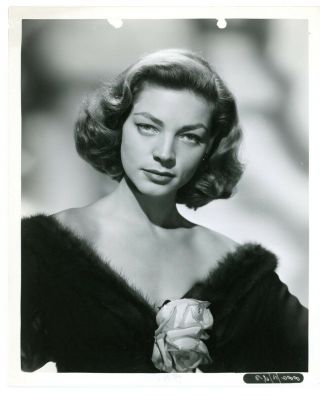 Lauren Bacall Vintage Keybook Gelatin Silver Photograph