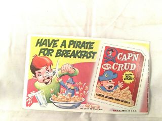 Vintage 1969 Topps Wcacky Pack Package Ads 24 Cap 