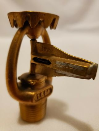 Vintage Antique 1929 Esty Model B Brass Upright Fire Sprinkler Head