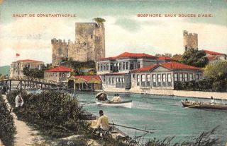 Constantinople Turkey Bosphore Scenic View Vintage Postcard Jj649320