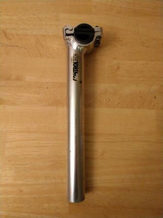 Vintage Control Tech Silver Aluminum Seat Post 27.  2 Mm.  Is.