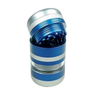 Kannastor Gr8tr V2 Jar Body Grinder Matte Blue - With Upgraded Screen Pre Owned