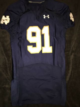 Notre Dame Football Home Game Jersey 2015 - 91