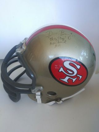 Game Maxpro Nfl Football Helmet San Francisco 49ers Autographed