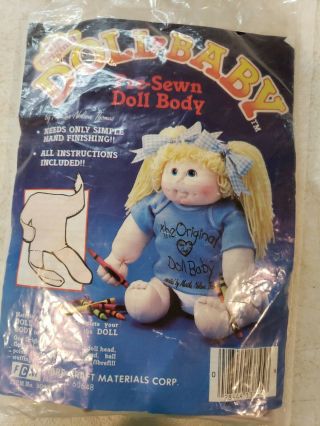 Fibre - Craft 3092 The Doll Baby Pre - Sewn Doll Body Flesh Open Package