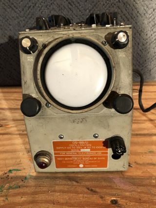 Vintage Us Navy Os - 8b/u Oscilloscope