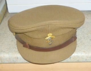 Vintage World War 1/2 Army Cap With Badge