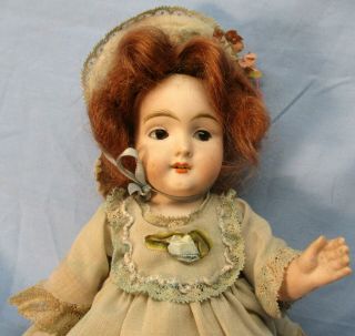 BIG Antique All Bisque German Doll,  Kestner or ABG,  Unusual Mold Number 2