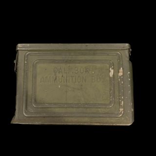 Vintage Wwii Us Army Military Cal.  30 M1 Ammunition Box