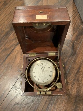 Charles Frodsham Ship Clock Chronometer Rare