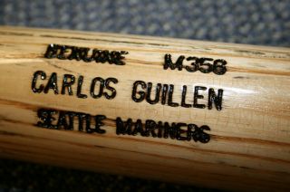 Carlos Guillen Game Louisville Slugger Bat Seattle Mariners Detroit Tigers