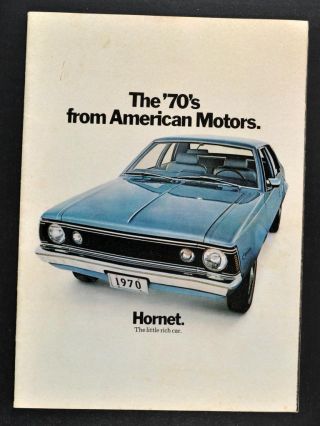 Vintage Sales Brochure 1970 Amc Hornet