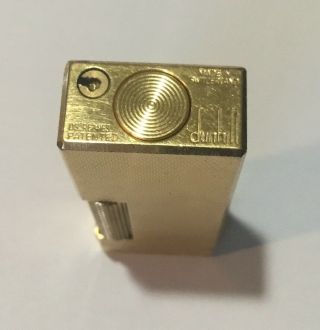 Vintage Dunhill Gold Plated Cigarette Lighter 3
