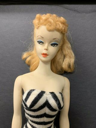 2 Barbie 1959 Blonde Vintage Mattel Number Two Ponytail Rare