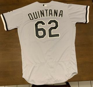 2017 Jose Quintana Game White Sox Jersey Mlb Authenticated Cubs