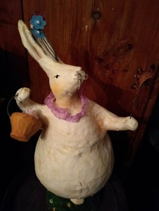 Vintage Paper Mache Easter Bunny Rabbit
