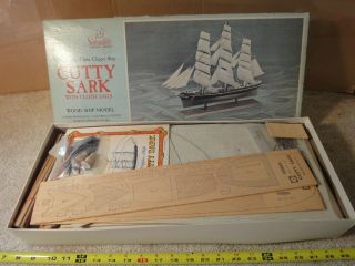 Vintage Scientific,  China Model Clipper Ship,  Cutty Sark.  Wooden Model Ship Kit.