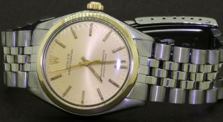 Rolex Oyster Perpetual 1002 High Fashion Ss/14k Gold Automatic Men 
