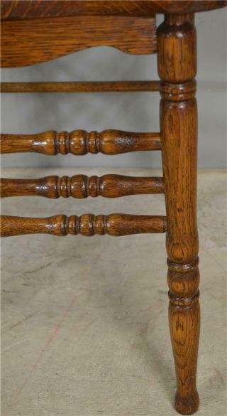 17896 Set of 6 Refinished 1 Larkin Press Back Dining Chairs 3