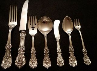 Reed & Barton Francis The First Francis I 98 Pc Flatware Set Dinner Size Old